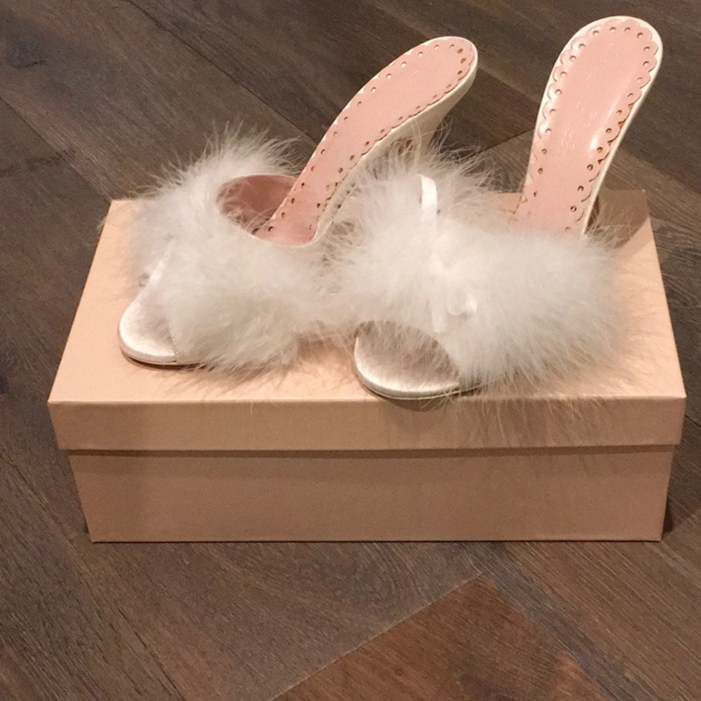 NWT Agent Provocateur Ivory Loleata Mules